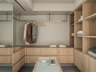 Walk-in wardrobe in tokyo, part of karimoku case study 08 interior design project