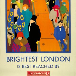 Brightest London is Best Reached by Underground, by Horace Taylor, 1924