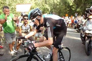 Chris Froome (Sky) is starting to fade in this year's race