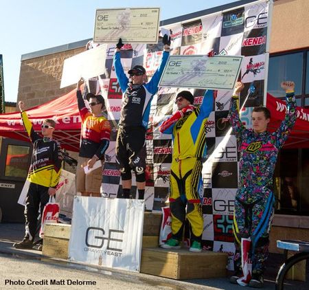 Gravity East Series elite men's podium after final round