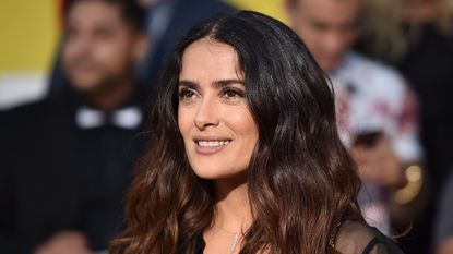 WESTWOOD, CA - AUGUST 09: Actress Salma Hayek attends the premiere of Sony's 'Sausage Party' at Regency Village Theatre on August 9, 2016 in Westwood, California. (Photo by Alberto E. Rodriguez/Getty Images)