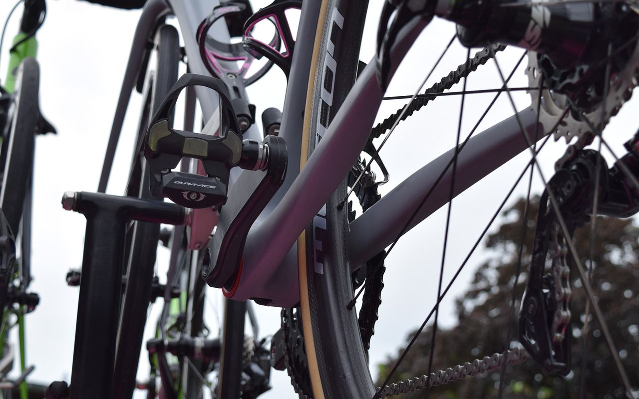 A look at the underside of the bottom bracket on the new bike