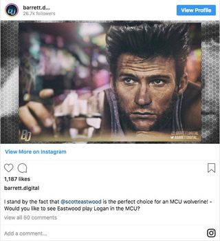 Scott Eastwood as Wolverine fan art