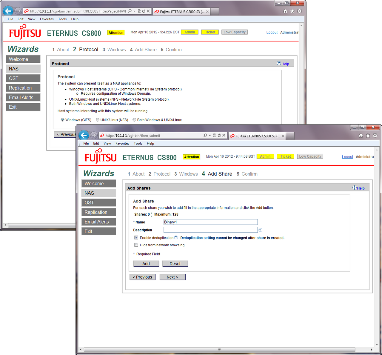Fujitsu CS800 - Installation wizard