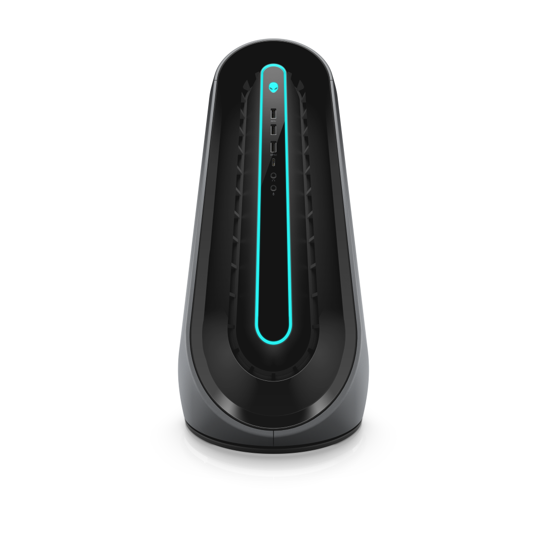 Alienware Aurora Front Angle Down Black
