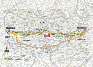 2018 Tour de France stage 7 map