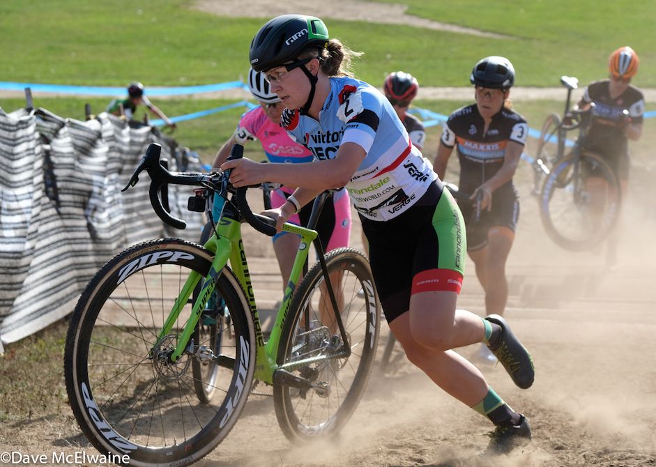 Emma White (Cannondale) moved quickly up to second position on Day 2 of the Gran Prix of Gloucester