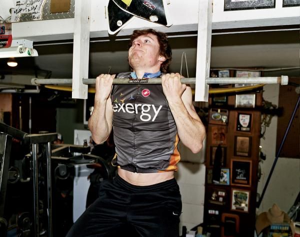 Keogh shows that cyclists don't just have leg strength.