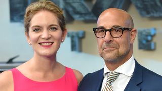 Actor Stanley Tucci and his wife Felicity Blunt attend the global premiere of "Transformers: The Last Knight" at Cineworld Leicester Square on June 18, 2017 in London, England.