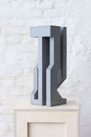 David Umemoto Circoncolutions 4 concrete sculpture art at Modern Shapes Gallery