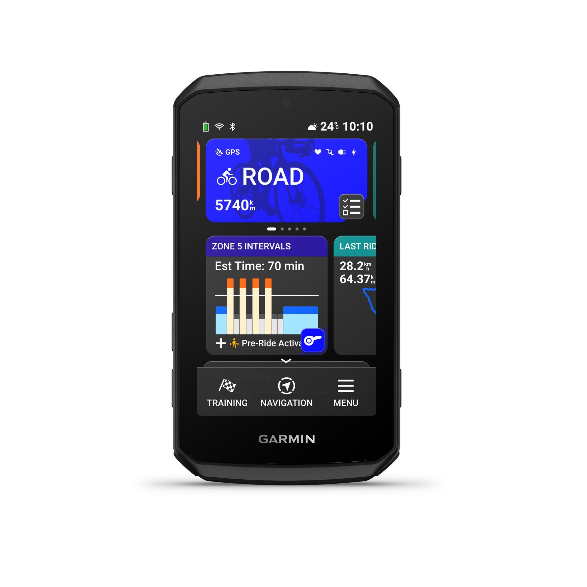 A Garmin Edge 1060 bike computer