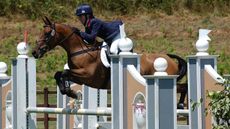 Laura Collett and Noble Springbok, bronze Individual medallists at Pratoni Del Vivaro, 2005