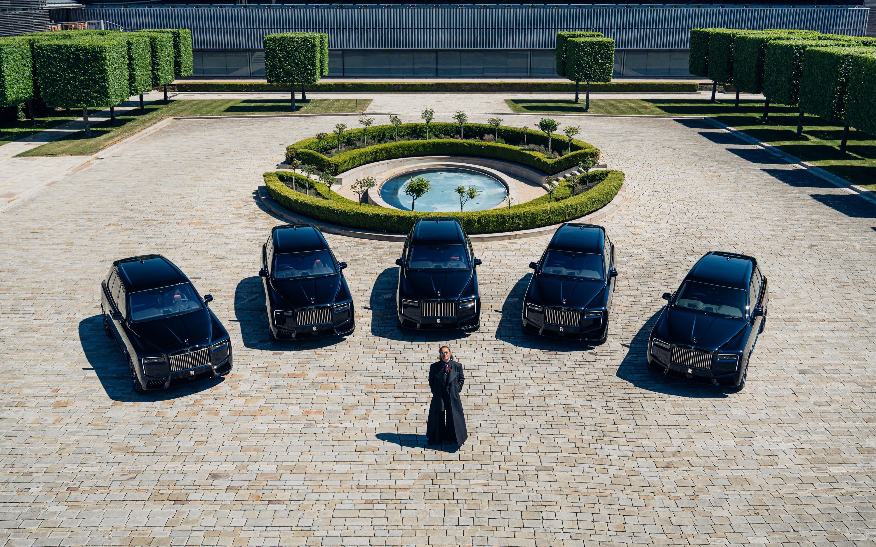 The five Cyril Kongo Cullinans at Rolls-Royce's Goodwood HQ