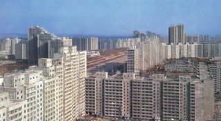 Construction of apartment blocks on Thongil Street