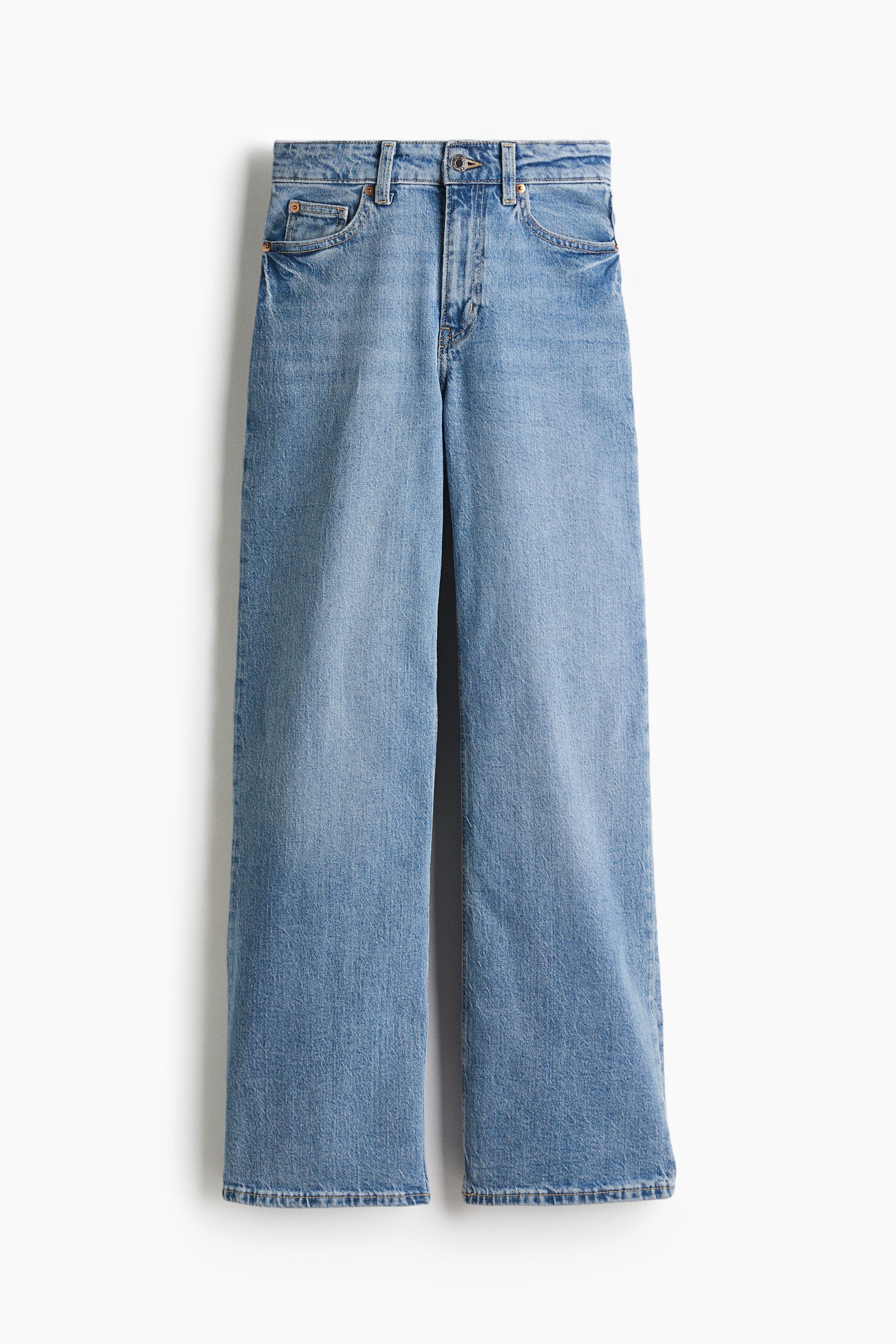 Wide High Jeans - Denim Blue
