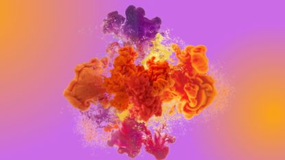 colorful explosion meant to signify an orgasm and climax