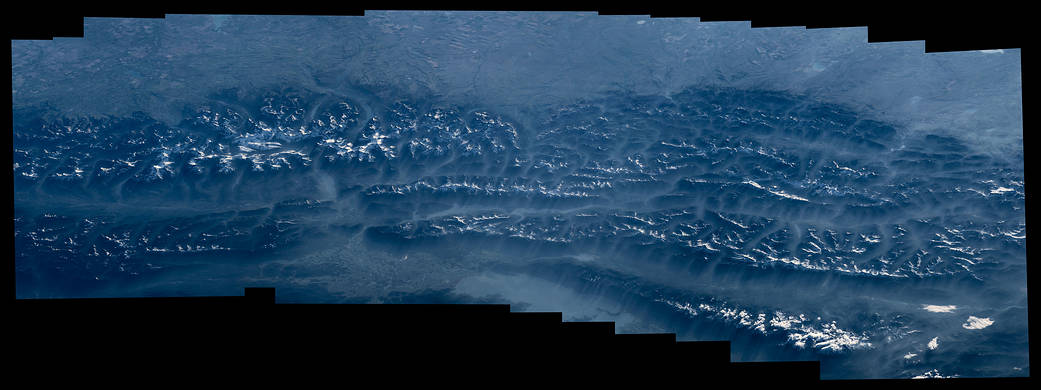 Glacier National Park from iss