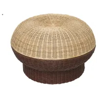 IKEA PS 2026 Ottoman with storage, rattan brown-red IKEA PS 2026 Ottoman with storage, rattan brown-red