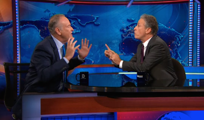 Jon Stewart and Bill O'Reilly nearly come to blows debating 'white privilege'