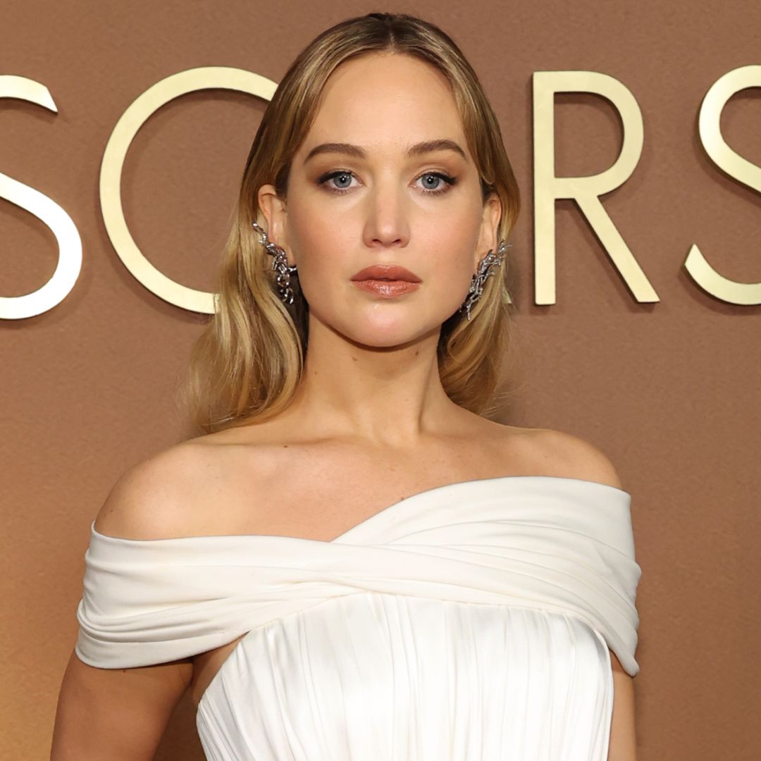 Jennifer Lawrence wore a custom white Dior dress at the 2025 Governors Awards