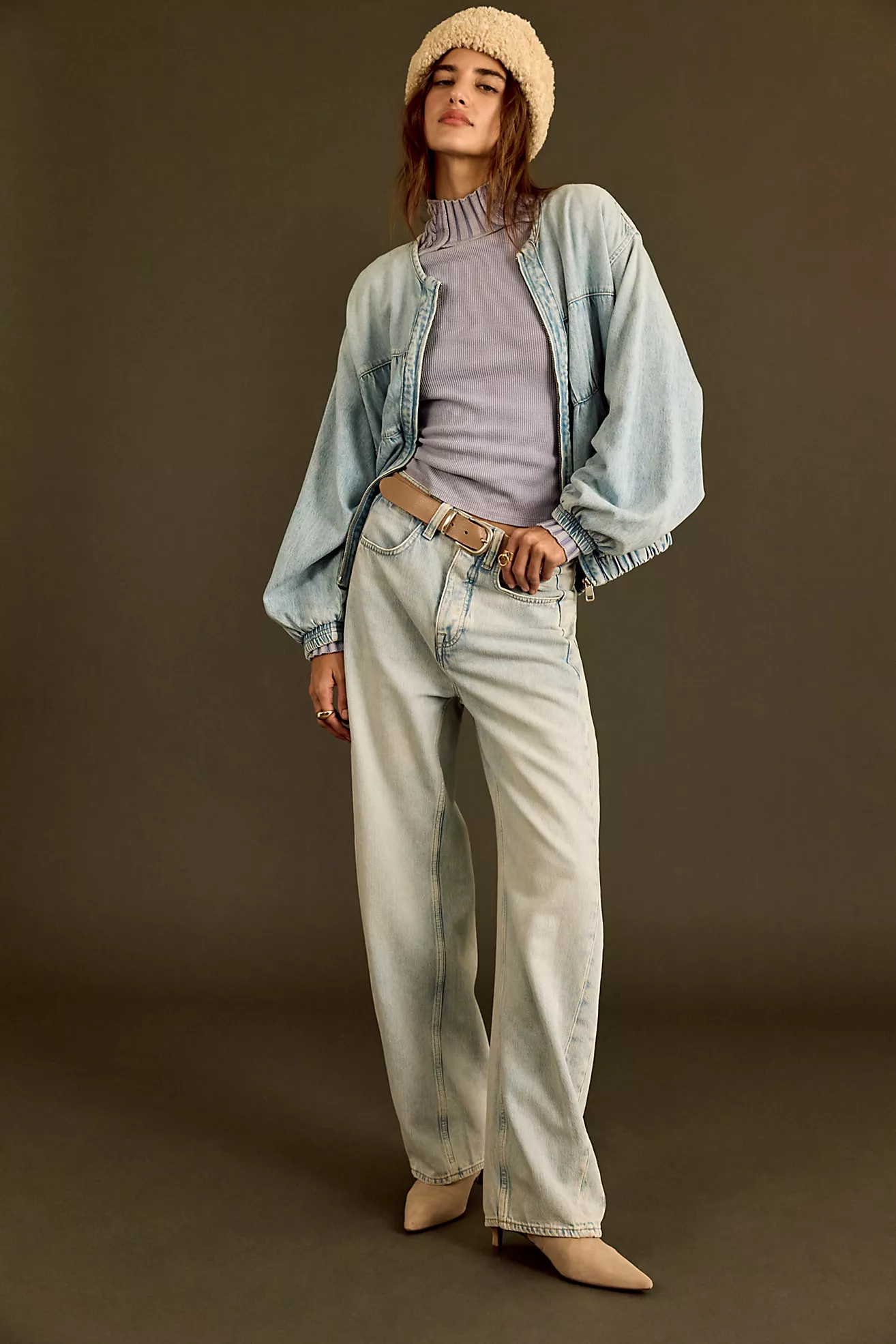 Free People, We the Free Truro Baggy Puddle Jeans