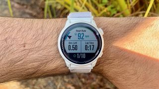 An interval workout on the Coros Pace 2