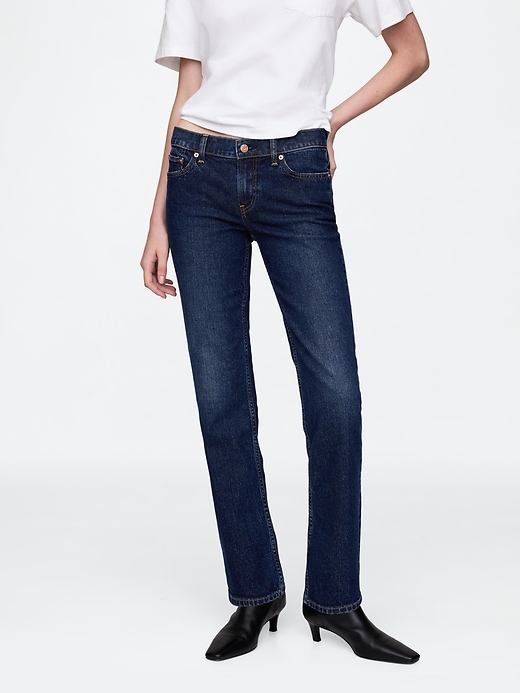 Low Rise &#039;90s Slim Straight Jeans