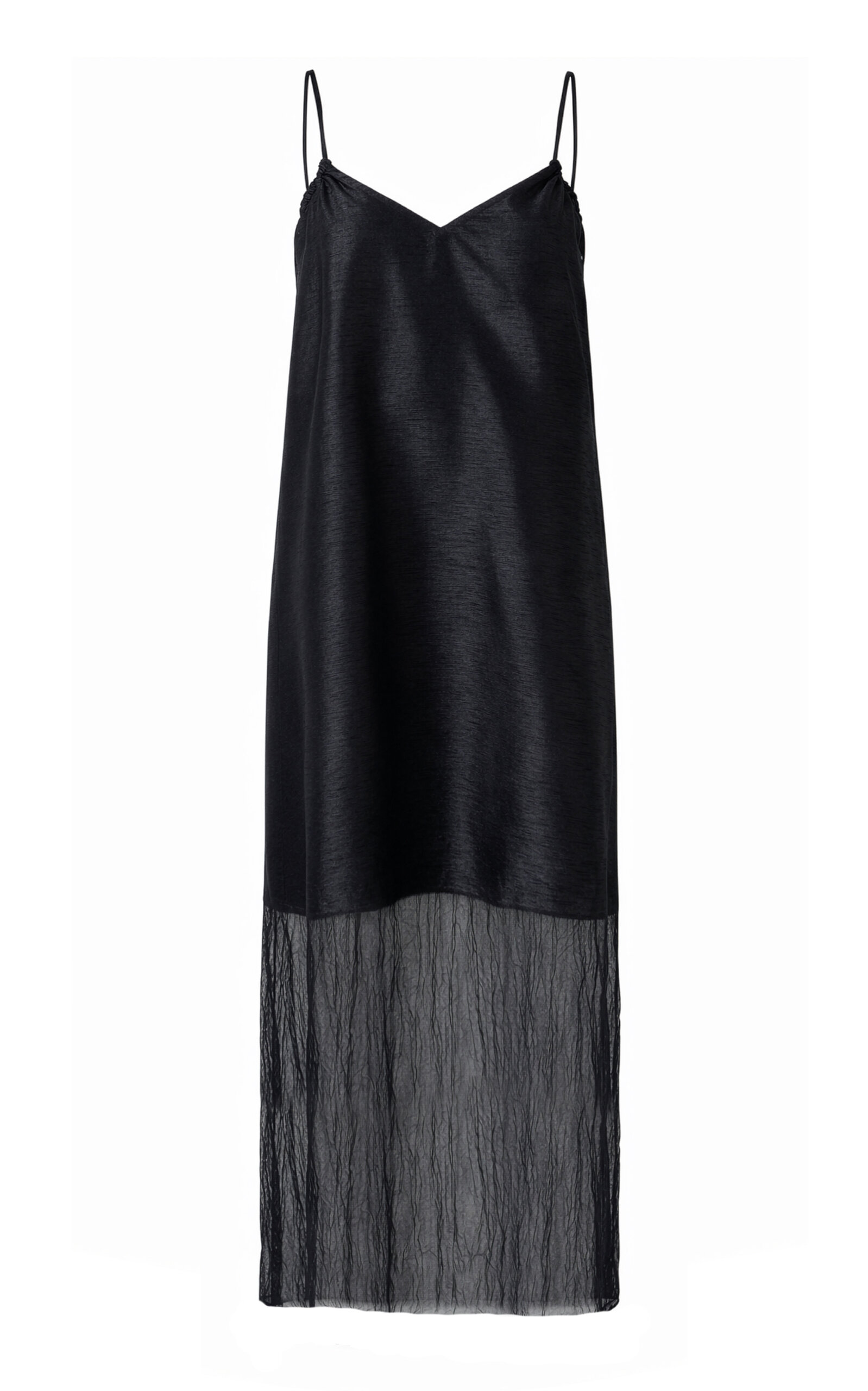 Techno Dupion Panel Midi Dress