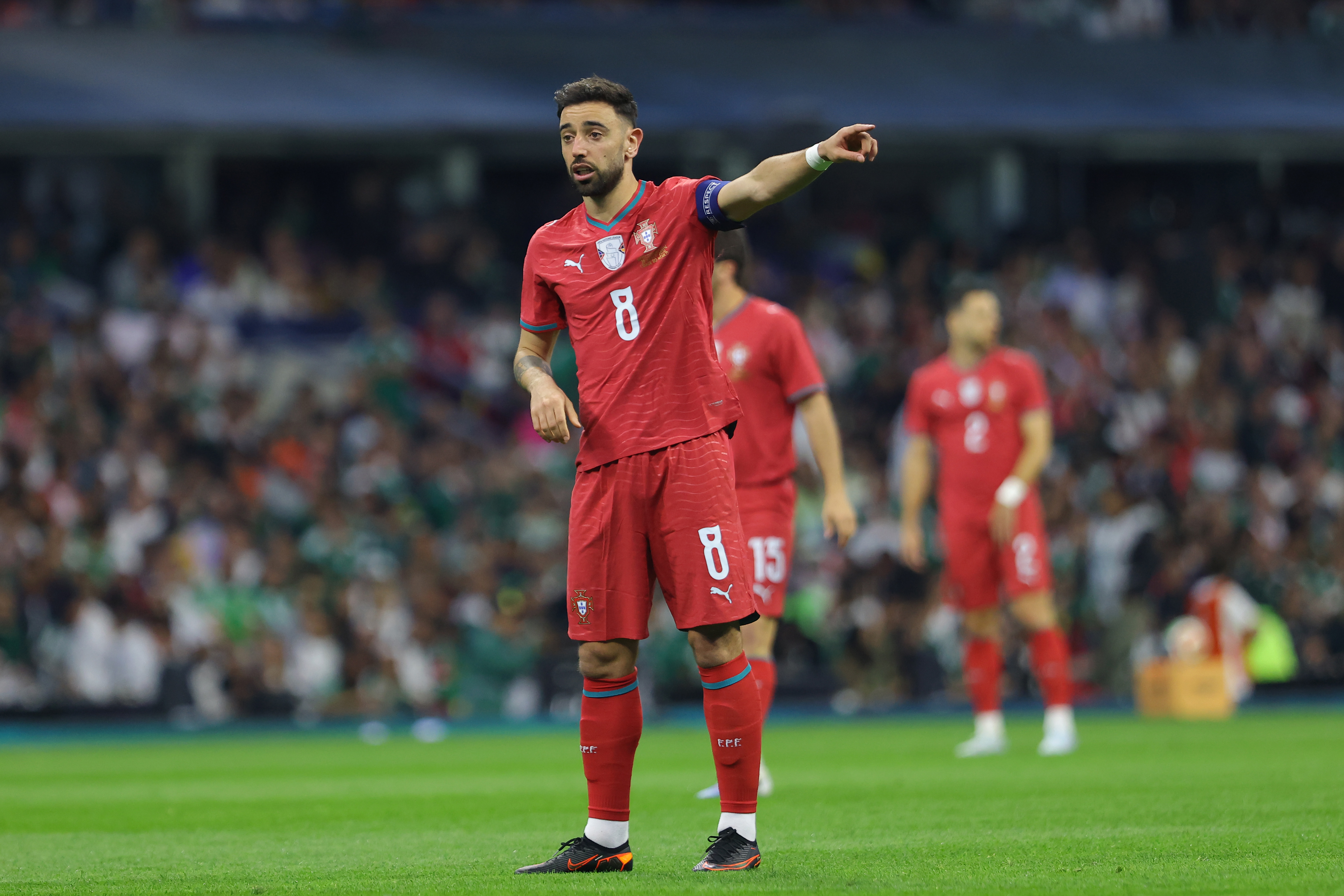 Bruno Fernandes stood in as skipper vs Mexico