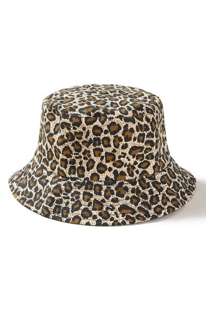 SHEIN Leopard Pattern Bucket Hat