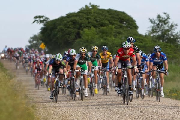 The gravel section heading back into Cannon Falls.