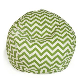 Green chevron beanbag chair