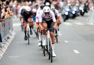 Nils Politt during the 2024 Olympic Games Men's Road Race