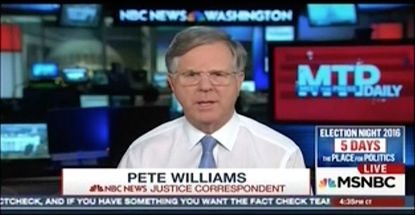 Pete Williams says there is not Clinton Foundation investigation at FBI