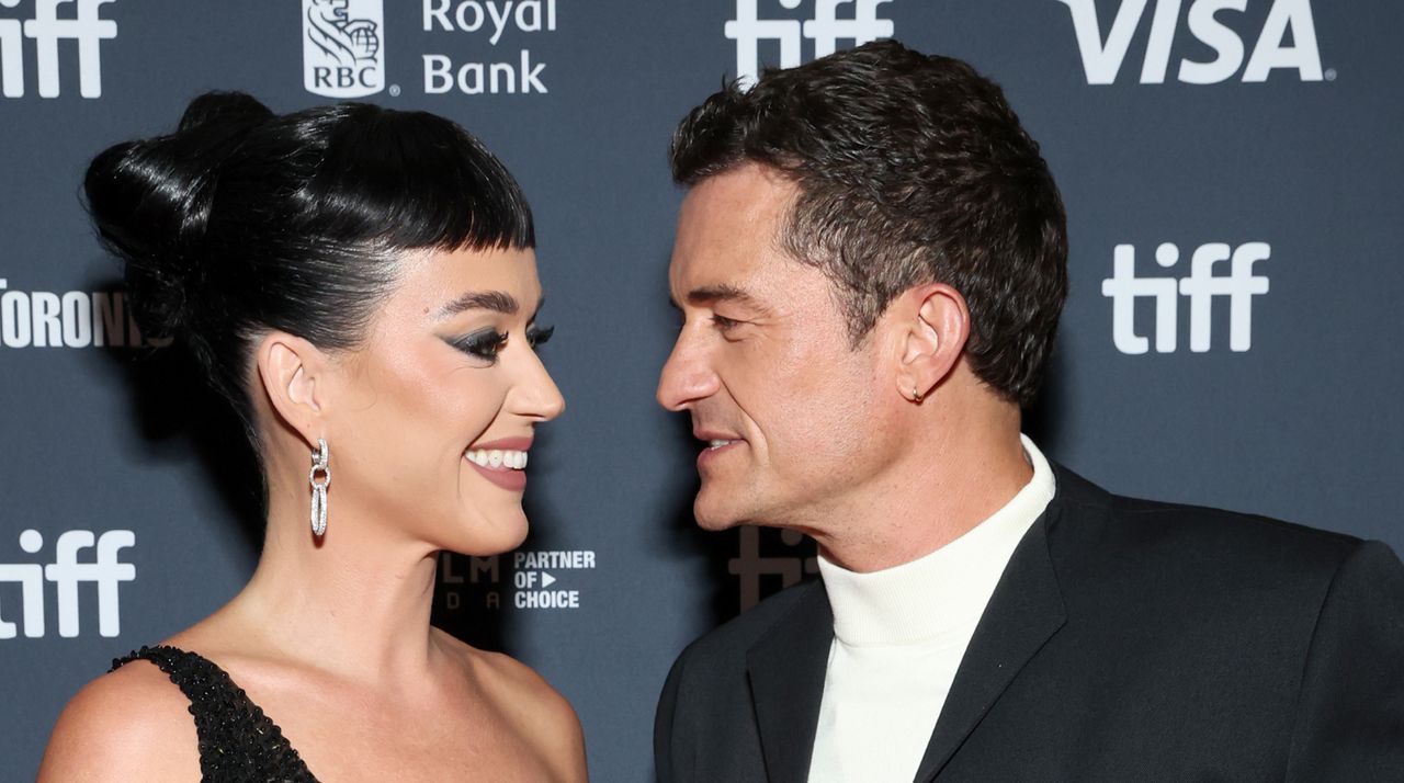 Katy Perry and Orlando Bloom attend the premiere of &quot;The Cut&quot; during the 2024 Toronto International Film Festival at Princess of Wales Theatre on September 05, 2024 in Toronto, Ontario.