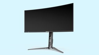 Acer Predator X34 X5 Gaming Monitor on a blue background.