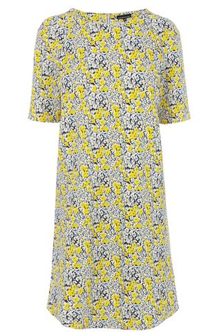 Warehouse Floral Textured Dress, £38
