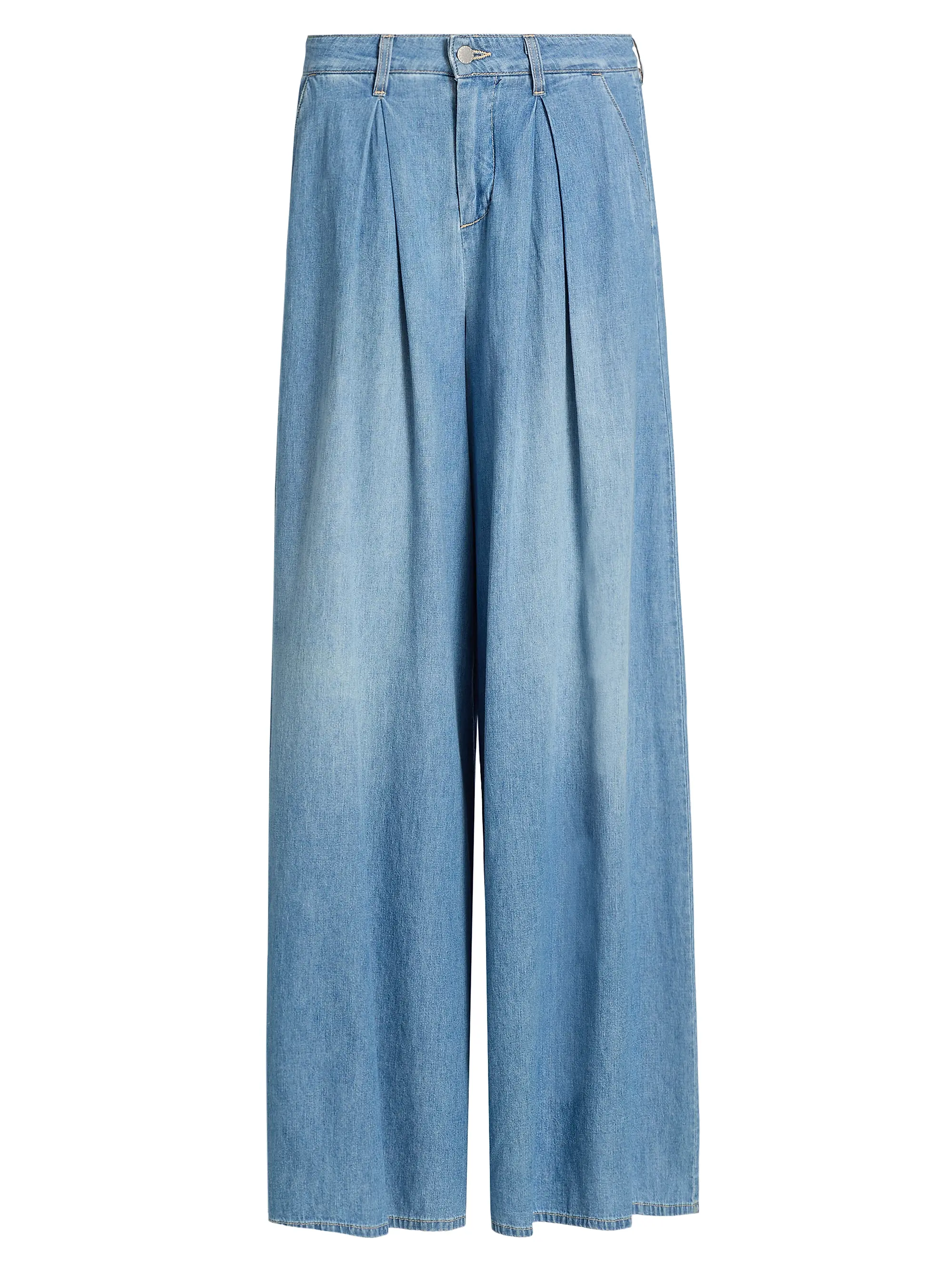 L'Agence, Lorenza Denim High-Rise Palazzo Pants