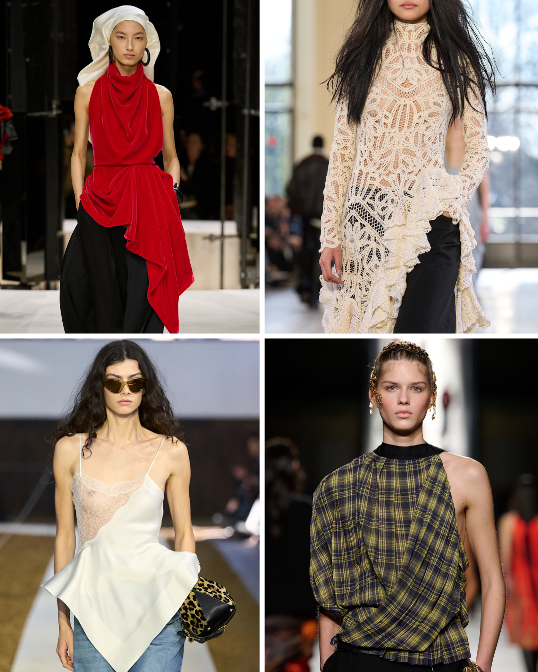 Autumn runway tops.