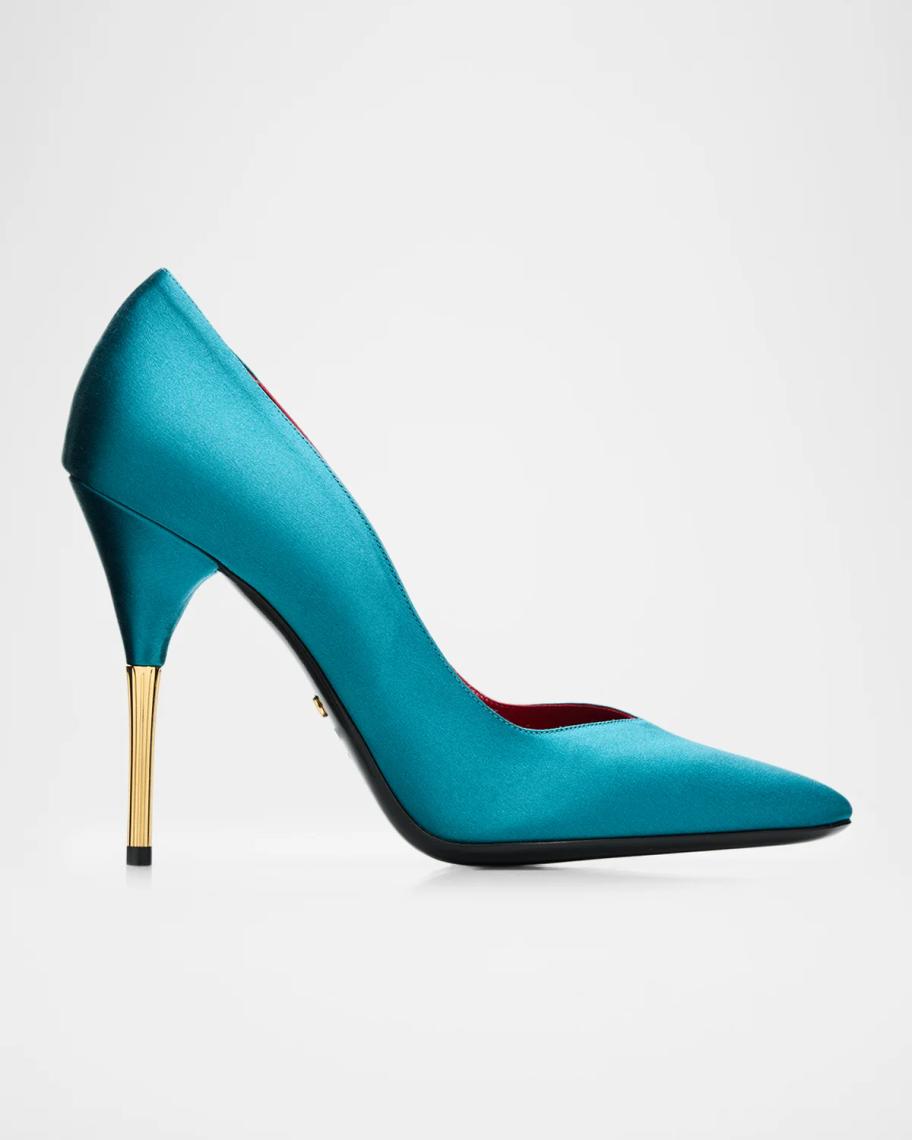 Satin Stiletto Pump