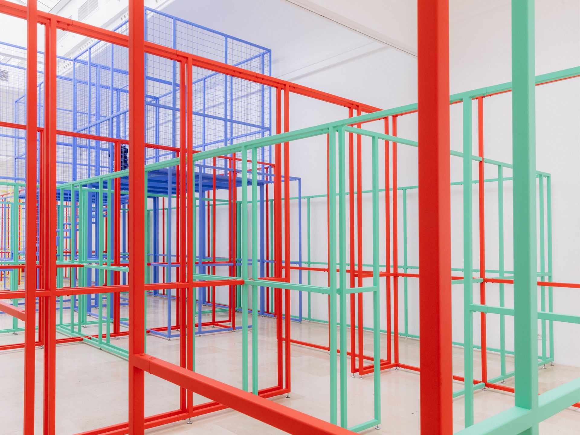 colourful polish pavilion interior