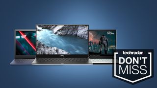 deals image: Dell Inspiron, Dell XPS 13, and Alienware M15 laptop