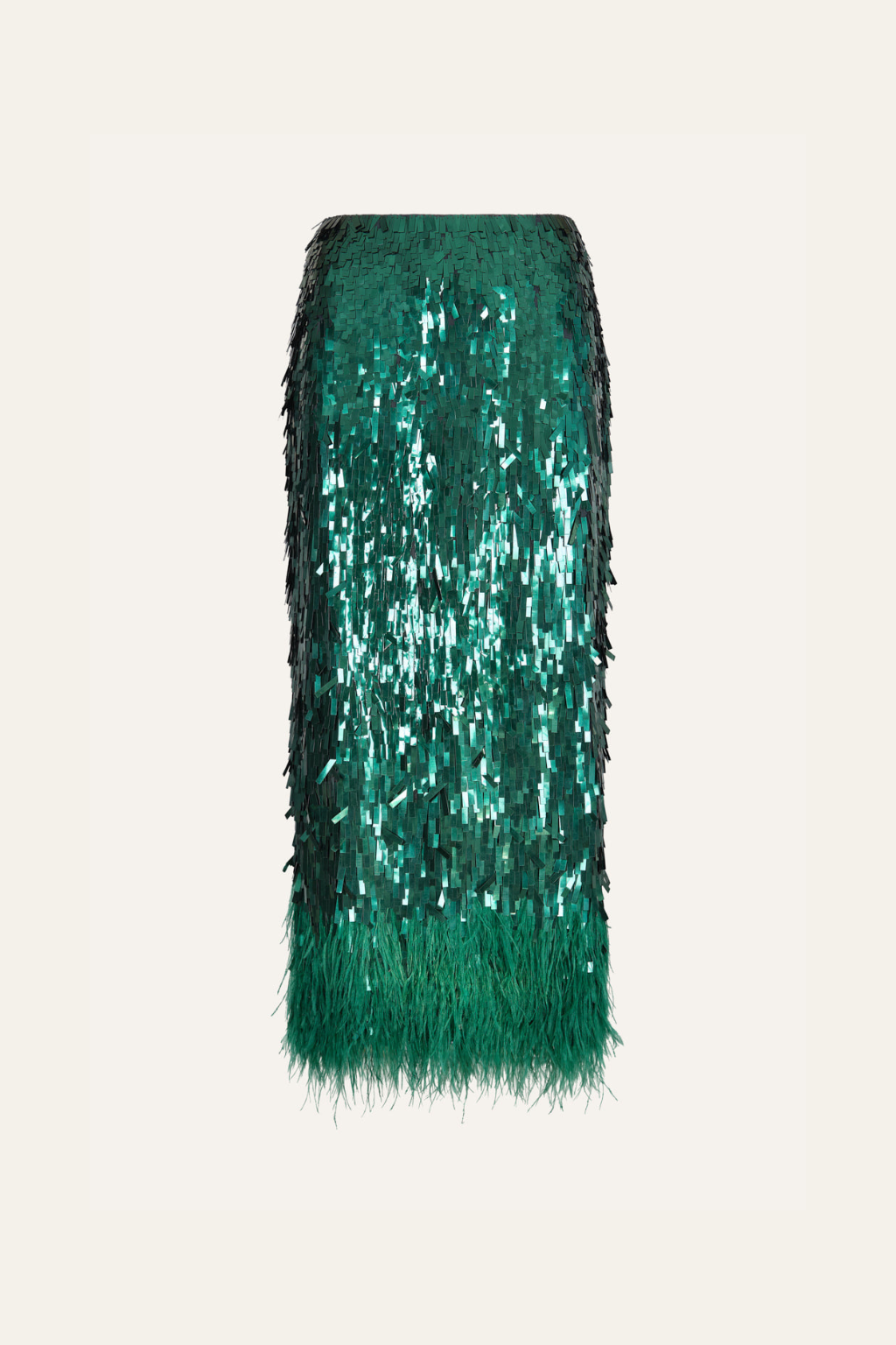 Visually Engaging Skirt in Forest Green