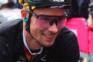 Primoz Roglic was happy to make it through a hectic Giro d'Italia stage 5