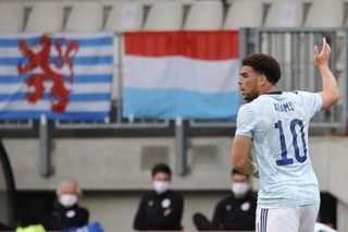 Che Adams scored the only goal against Luxembourg