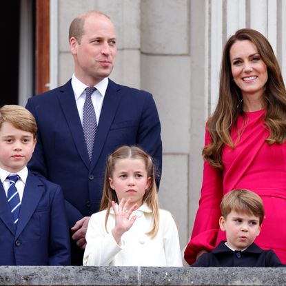 Prince William, Kate Middleton, Prince George, Princess Charlotte, and Prince Louis