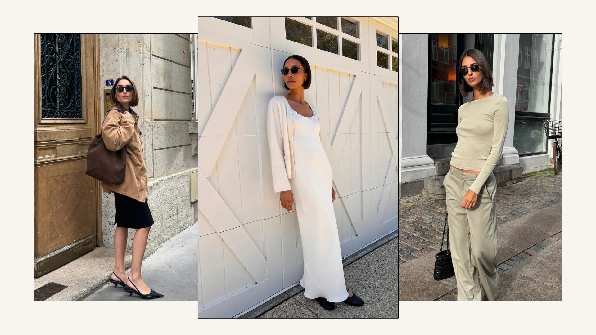 A collage of chic, polished bob hairstyles