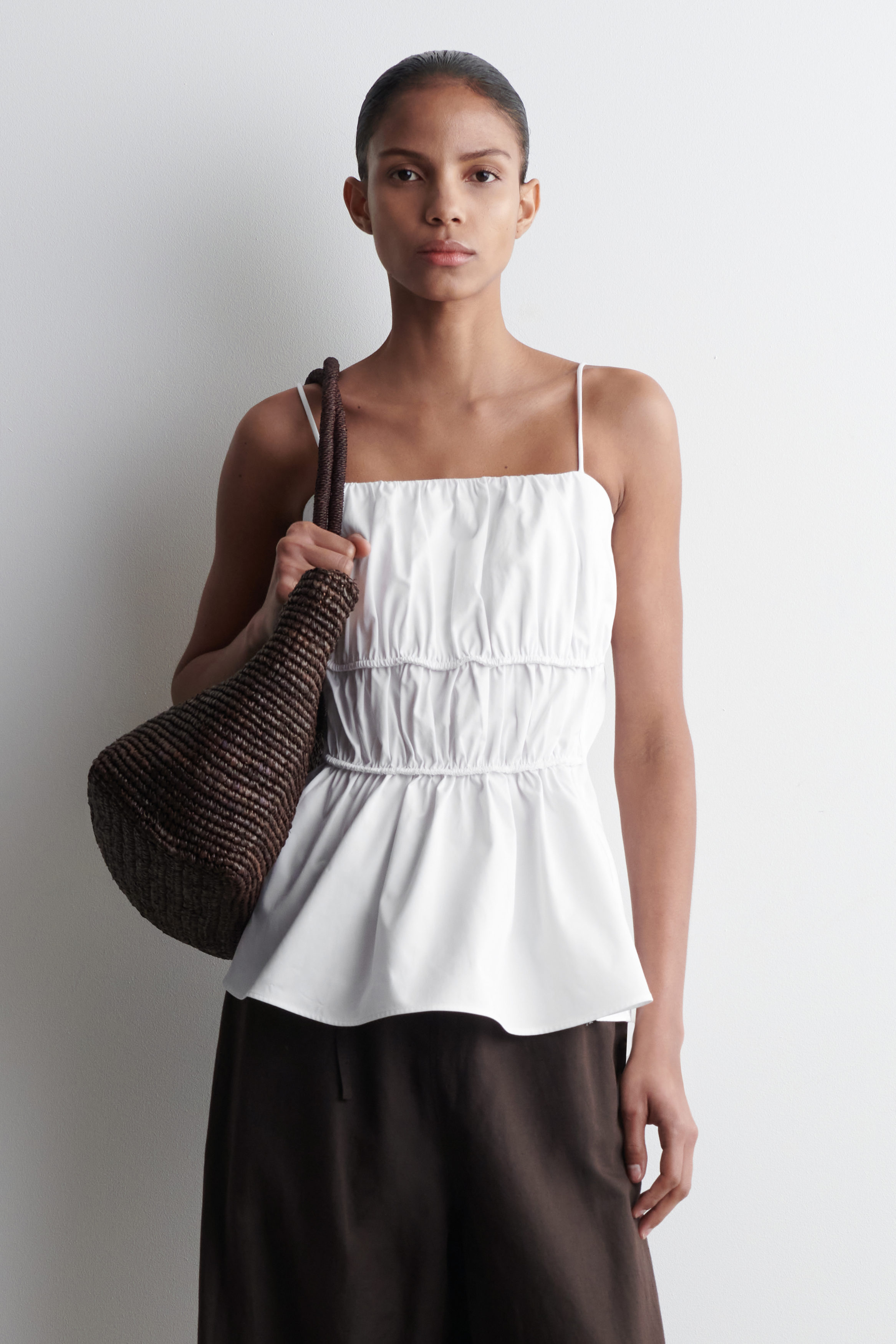 Gathered Cotton Top