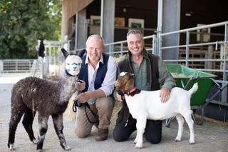 Presenters David and Robert Nicholson at Cannon Hall Farm.