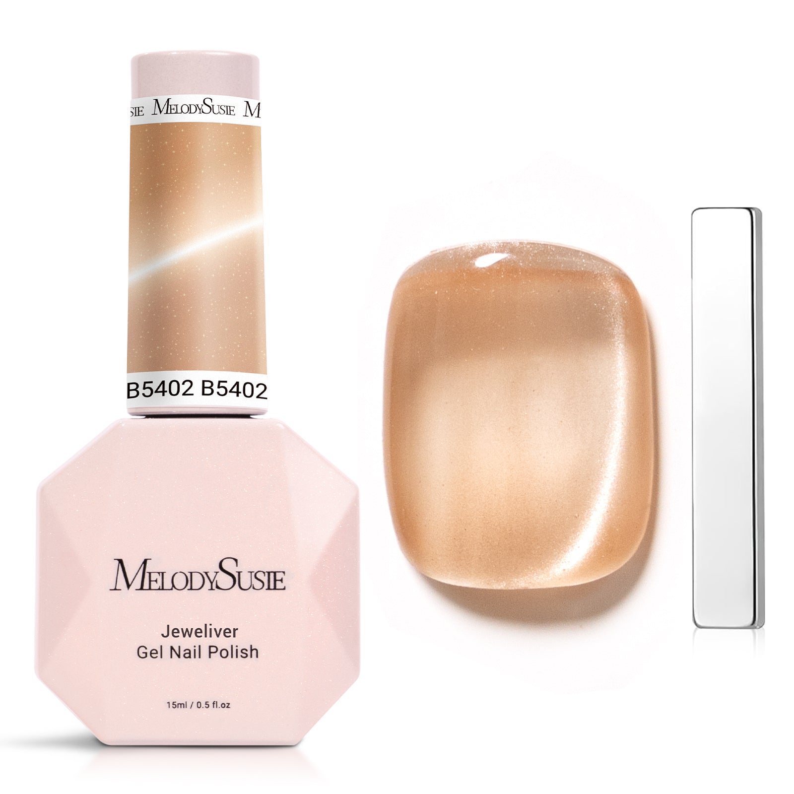 Jeweliver Cat Eye Gel Nail Polish 0.5 Fl Oz/15ml - Light Blonde B5402